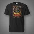Bigfoot vs Mothman graphic T-shirt in Black