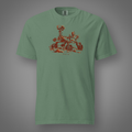 Mars Rover - Wanderer graphic T-shirt in light green, front studio mockup