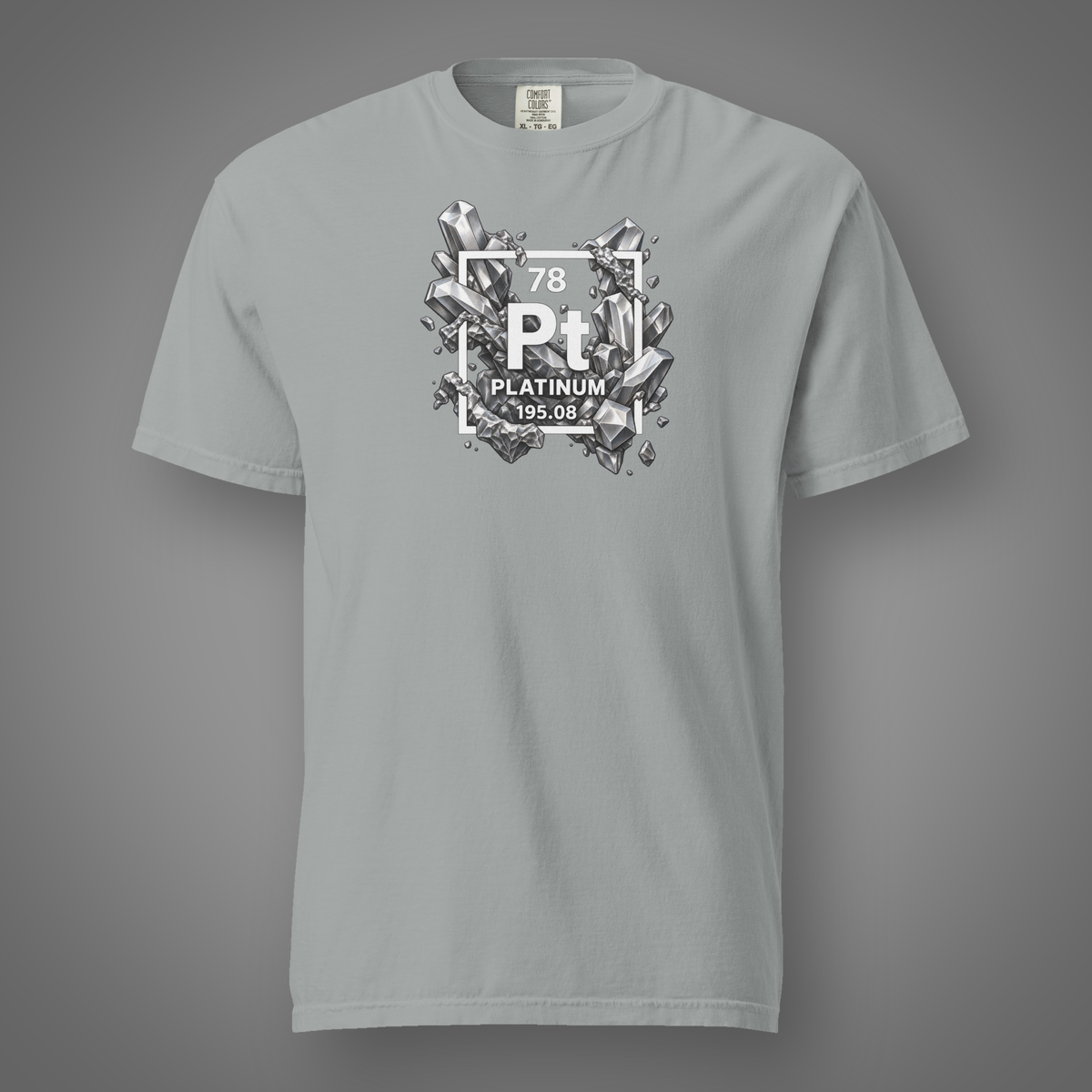 Platinum periodic table shirt Granite front